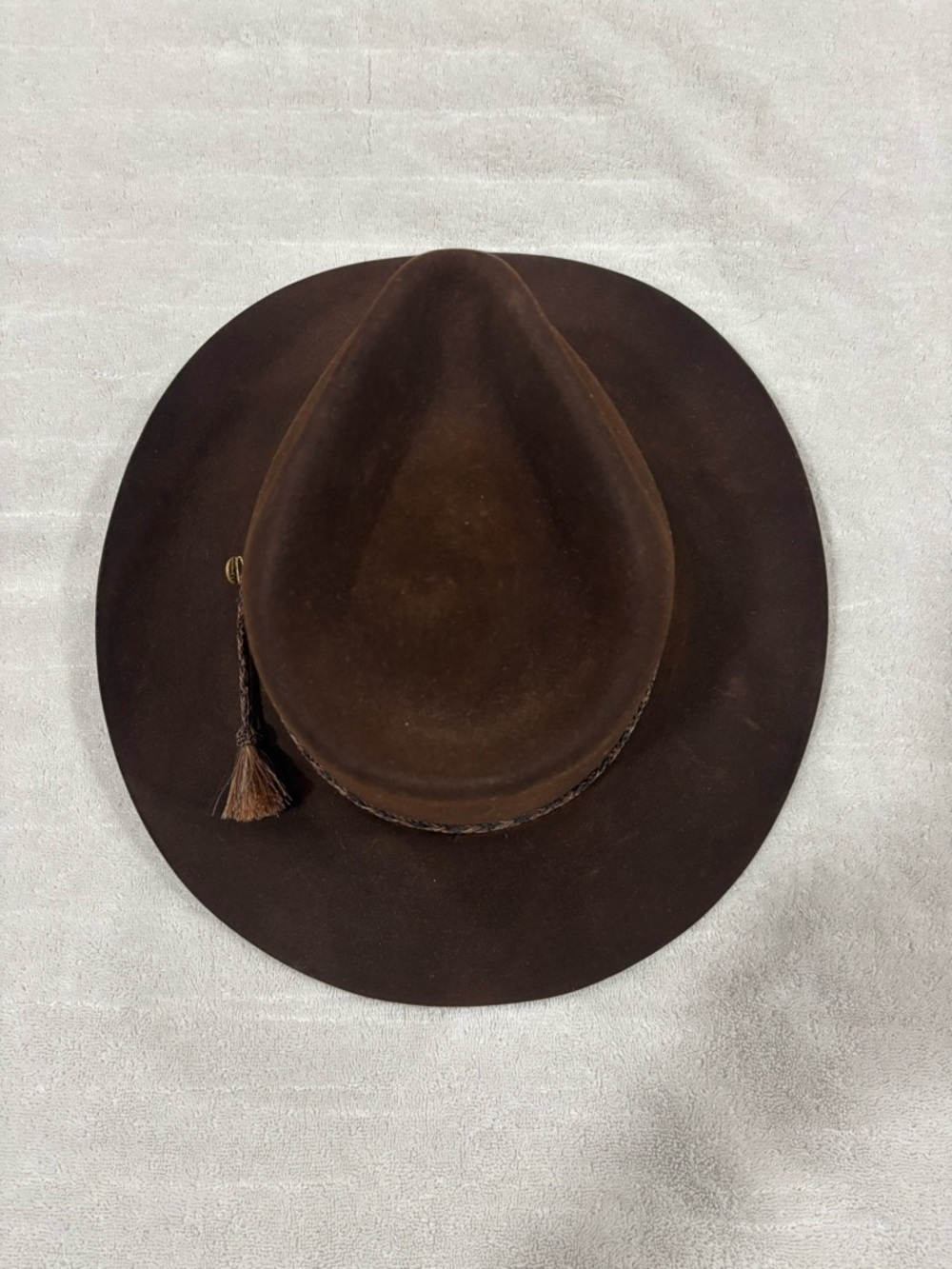 Stetson Legendary Beaver Blend 20X Sz 7 3/8 Mocha Western Cowboy Hat in Box